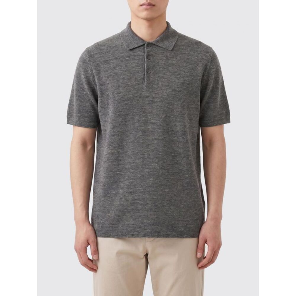 Brunello Cucinelli Polo Shirt Men Grey